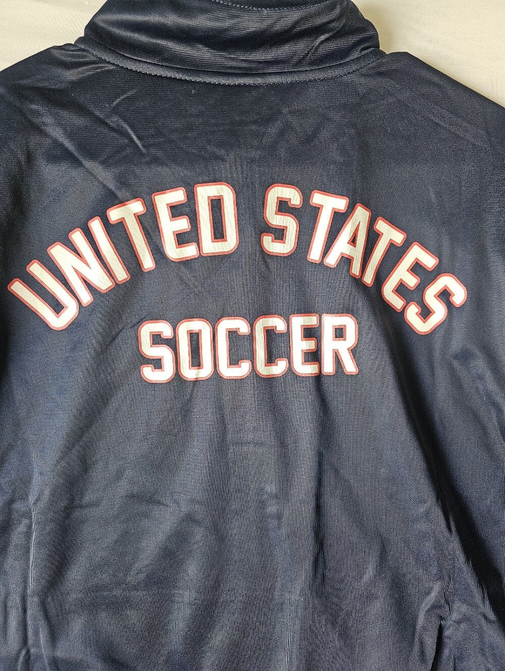 NWT USA Soccer Track Jacket Men's Size M Navy Blue USSF National Team Zip Up - Picture 7 of 16